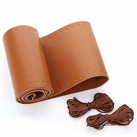 Car steering deals leather wrap