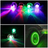 Picture of FICBOX 12 PCS LED Wheel Lights Flash Light Tire Valve Cap Lamp for Car Trucks Motorcycle Bike (Green)