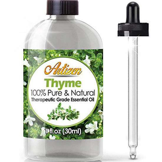 Picture of Artizen Thyme Essential Oil (100% Pure & Natural - Undiluted) Therapeutic Grade - Huge 1oz Bottle - Perfect for Aromatherapy