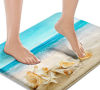 Picture of Britimes Beach Sea Shell Bath Mats for Bathroom, Bathroom Mats Rugs No Silp, Washable Cover Floor Rug Carpets Floor Mat Bathroom Decorations 16x24 Inches for Kitchen Bedroom Indoor