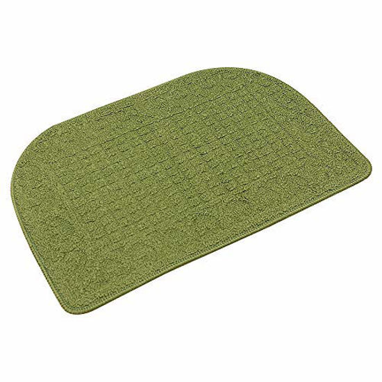 COSY HOMEER 27X18 Inch Anti Fatigue Kitchen Rug Mats are Made of 100%  Polypropylene Half Round Rug Cushion Specialized in Anti Slippery