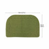 Picture of COSY HOMEER 27X18 Inch Anti Fatigue Kitchen Rug Mats are Made of 100% Polypropylene Half Round Rug Cushion Specialized in Anti Slippery and Machine Washable (Green 1pcs)