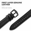 Picture of SWEES Leather Band Compatible for iWatch 42mm 44mm, Genuine Leather Replacement Wristband Strap Compatible iWatch Series 6 5 4 3 2 1 SE Sports & Edition Men, Lichee Black