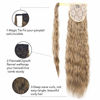 Picture of SEIKEA 24 Inch Clip in Ponytail Extension Wrap Around Long Wavy Curly Pony Tail Hair Fluffy Synthetic Hairpiece for Women Color 27/613