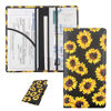 Picture of Car Registration and Insurance Card Holder with Magnetic Closure, Premium PU Leather License Registration Holder for Driver License, Insurance Card, Paperwork, Men & Women (Sunflower 2)