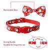 Picture of Christmas Dog Collar with Bow Tie, 2 Pack Holiday Santa and Dots Collar for Small Medium Large Dogs Pets Puppies (Large-(16-27") Neck 1" Wide)