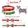 Picture of Christmas Dog Collar with Bow Tie, 2 Pack Holiday Santa and Dots Collar for Small Medium Large Dogs Pets Puppies (Large-(16-27") Neck 1" Wide)