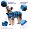 Picture of Kuoser Stretch Dog Fleece Vest, Soft Classic Plaid Basic Dog Sweater for Small Dogs & Cats, Warm Dogs Shirt Pullover Dog Coat Jacket Winter Dog Clothes for Teddy Chihuahua Yorkshire with Leash Hole