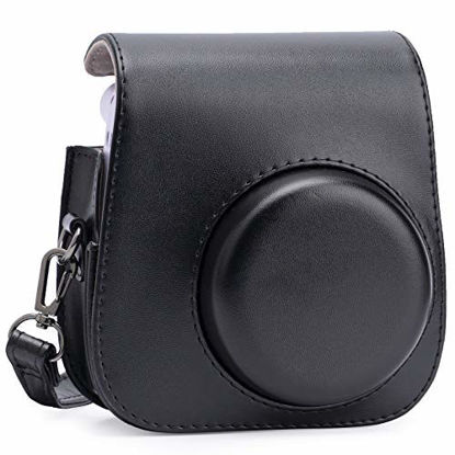 Picture of Frankmate Protective Case for Fujifilm Instax Mini 11 Instant Camera - Premium Vegan Leather Bag Cover with Removable Adjustable Strap (Black)