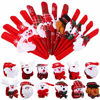 Picture of Aneco 24 Pack Christmas Slap Bracelets Slap Bands Toys Santa Claus Snowman Reindeer Bear Slap Bracelet for Christmas Party Favors