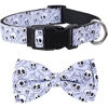 Picture of Halloween Dog Collar with Removable Cute Bow Tie Adjustable Pet Collars