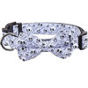 Picture of Halloween Dog Collar with Removable Cute Bow Tie Adjustable Pet Collars