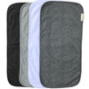 Picture of Burp Cloths for Babies, Grey Black and White Set, 20 by 10 Inches 3 Layers, Cotton and Absorbent fleece, 4 Pack