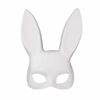 Picture of Soochat White Bunny Mask Masquerade Rabbit Mask Bunny Half Mask for Birthday Party Easter Halloween Costume Accessory