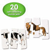 Picture of The Learning Journey: Match It! Head to Tail - 20 Self-Correcting Animal-Themed Puzzle Sets - Matching Puzzles for Children Ages 3-6 Years (40 Pieces)