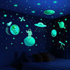 Picture of Glow in The Dark Stars for Ceiling, Solar System Wall Stickers for Kids, Planet Wall Decals, Glowing Stars, Space Decor for Boys Room, Galaxy Astronaut Rocket Spacecraft Alien Decoration