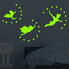 Picture of decalmile Glow in The Dark Peter Pan Wall Decals Fluorescence Star Wall Stickers Baby Nursery Kids Bedroom Luminous Wall Decor