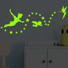 Picture of decalmile Glow in The Dark Peter Pan Wall Decals Fluorescence Star Wall Stickers Baby Nursery Kids Bedroom Luminous Wall Decor