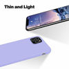 Picture of OTOFLY Compatible with iPhone 12 Pro Max Case 6.7 inch(2020),[Silky and Soft Touch Series] Premium Soft Liquid Silicone Rubber Full-Body Protective Bumper Case for iPhone 12 Pro Max (Light Purple)