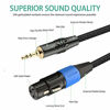 Picture of COLICOLY XLR to 3.5mm Cable, Female XLR to 1/8 inch Mini Stereo Jack Aux Microphone Cable Mic Cord - 6.6ft