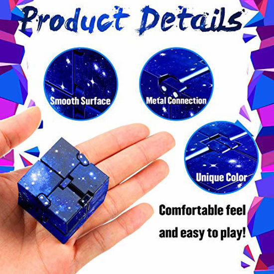 Metal Infinite Magic Cube Anti Stress Fidget Toys Easy Play Hand