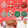 Picture of Containlol 1000 Pieces Christmas Ornament Roll Stickers Christmas Ball Sticker Assorted Holiday Stickers 1.5 Inch Christmas Decoration Stickers Roll for Christmas Candy Bag Party Favors Supplies