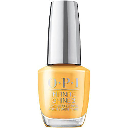 Picture of OPI Infinite Shine Long Wear Lacquer, Marigolden Hour, Yellow Long Lasting Nail Polish, Malibu '21 Collection, 0.5 fl oz, 0.5 fl. oz.