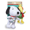 Picture of Peanuts Snoopy Santa and Woodstock Elf Holiday Dog Toy Set 2 Pack | Santa Snoopy and Woodstock Plush Squeaky Dog Toys | Peanuts Comics Holiday Dog Chew Toys to Add to Your Dog Christmas Stocking