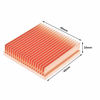 Picture of DIY Pure Copper Skiving Fin Heatsink 40x40x10mm / 1.57x1.57x0.39 inches for Electronic Chip IC Cooling