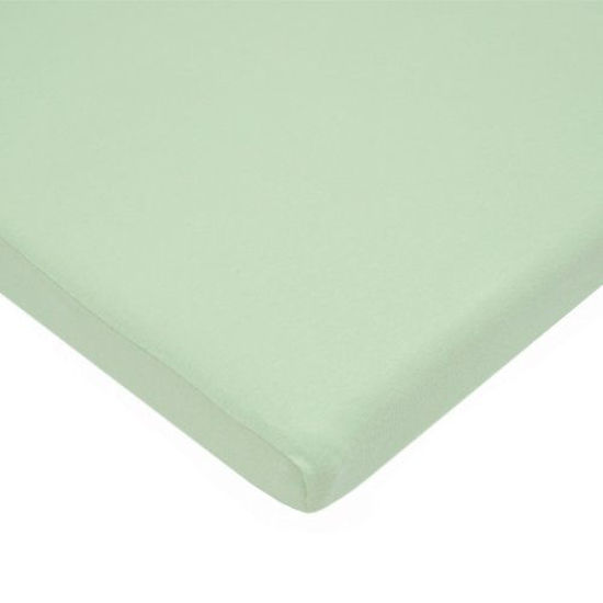 Picture of TL Care Supreme 100% Natural Cotton Jersey Knit Fitted 18" x 36" Cradle/Bassinet Sheet, Celery, Soft Breathable, for Boys and Girls