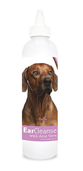 Picture of Healthy Breeds Dog Otic Cleansing Drops for Rhodesian Ridgeback - OVER 200 BREEDS - Veterinarian Recommended Formula - Sweet Pea & Vanilla 8 oz