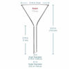 Picture of StonyLab 2-Pack Glass Heavy Wall Funnel Borosilicate Glass Funnel, Short Stem 75mm Diameter, 75mm Stem Length