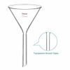 Picture of StonyLab 2-Pack Glass Heavy Wall Funnel Borosilicate Glass Funnel, Short Stem 75mm Diameter, 75mm Stem Length