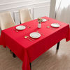 Picture of Softalker Rectangle Tablecloth Waterproof & Stain Resistant Table Cloth Wrinkle Free Fabric Washable Polyester Table Cover for Dining/Party/Buffet/Wedding (60x84 inch, Red)