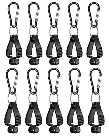 Pack of 5 Glove Holder Glove Clips Glove Clip Glove Retaining Clip Glove  Grabber Black with Carabiner Hook for Work Gloves Secures work gloves