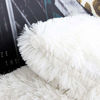 Picture of Uhomy 2 Packs Home Decorative Super Soft Luxury Series Plush Faux Fur Throw Pillow Cover True White Cushion Case for Sofa/Bed Livingroom 12x20 Inch 30x50 cm