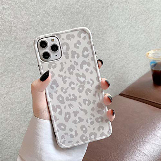 GetUSCart INS Cold Gray Leopard Print Soft Case for Apple iPhone