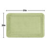 Picture of ITSOFT Memory Foam Bath Mat Non Slip Absorbent Super Cozy Velvet Bathroom Rug Carpet, Machine Washable, 31 x 20 Inches Sage Green