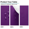 Picture of Hiasan Waterproof Tablecloth Rectangle - Washable Fabric Table Cloth for Dining Room Kitchen Birthday Party and Outdoor Use, Royal Purple, 54 x 108 Inch