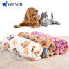 Picture of Pet Soft Blankets for Dogs - Fluffy Cats Dogs Blankets for Small Medium & Large Dogs, Cute Print Pet Throw Puppy Blankets Fleece (S-3pcs, Paw-3 Pieces)