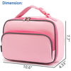 Picture of Kids Lunch box Insulated Soft Bag Mini Cooer Back to School Thermal Meal Tote Kit for Girls, Boys,Pink#52