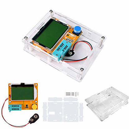 Picture of LCR-T4 Mega328 Digital Transistor Tester Resistance Capacitance Diode Triode Capacitance Resistance ESR Meter MOS PNP NPN LCR with Case