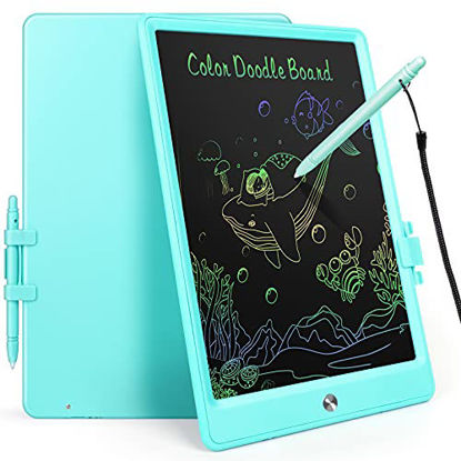 Picture of LCD Writing Tablet, Toys for 3-6 Years Old Girls Boys,10-Inch Color Drawing Board, Electronic Doodle Board, Educational Birthday Gift fo 3, 4, 5 and 6 Years Old Boys and Girls Learning Toys