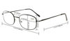 Picture of Eyekepper Metal Frame Spring Hinged Arms Reading Glasses 3 Pair Valupac Metal Readers Silver +1.0