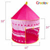 Picture of Creatov Kids Tent Toy Princess Playhouse - Toddler Play House Pink Castle for Kid Children Girls Boys Baby Indoor & Outdoor Toys Foldable Playhouses Tents with Carry Case Great Birthday Gift Idea