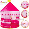 Picture of Creatov Kids Tent Toy Princess Playhouse - Toddler Play House Pink Castle for Kid Children Girls Boys Baby Indoor & Outdoor Toys Foldable Playhouses Tents with Carry Case Great Birthday Gift Idea