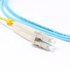 Picture of 0.5 Meter (1.6FT) 10Gb OM3 Multimode Duplex Fiber Optic Cable (50/125) - LC to LC - Aqua