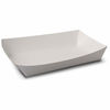 Picture of Shallow White Paper Food Tray SBS Paperboard with Grease-Resistant Barriers Microwavable - Size of 6-7/8 in x 4-5/8 in x 1-1/8 in by MT Products ( 50 Pieces)
