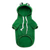 Picture of Pet Clothes Frog Costume Green Hooded Sweatshirt Cute Warm Coat-S