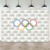 Picture of Olympic Rings International Banner for Sports Party Photo Background 7x5ft Vinyl Olympic Sport Countries for Classroom Garden Grand Opening Sports Clubs Party Supplies Studio Shoot Booth Prop